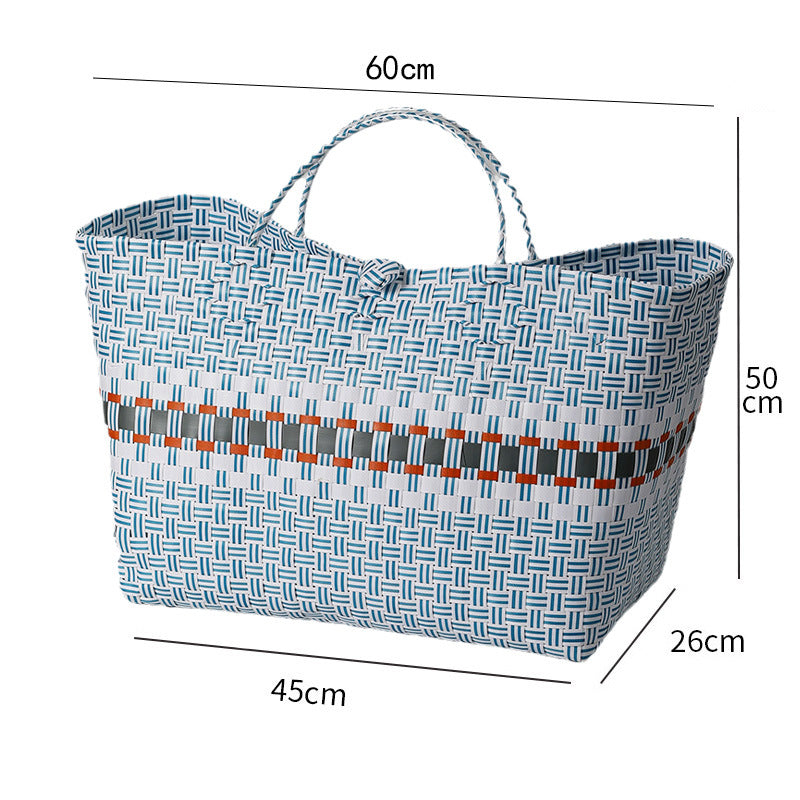 Large Capacity Woven Shopping Tote Stornfield