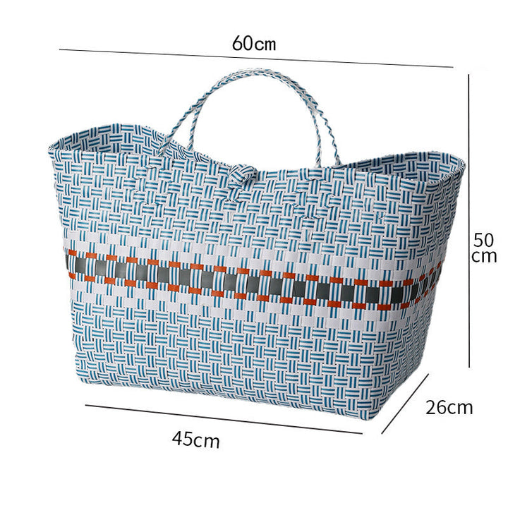 Large Capacity Woven Shopping Tote Stornfield