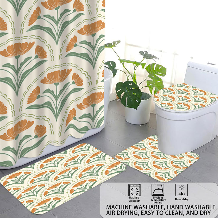 Bohemian-Themed Four-Piece Digital Bathroom Set Stornfield