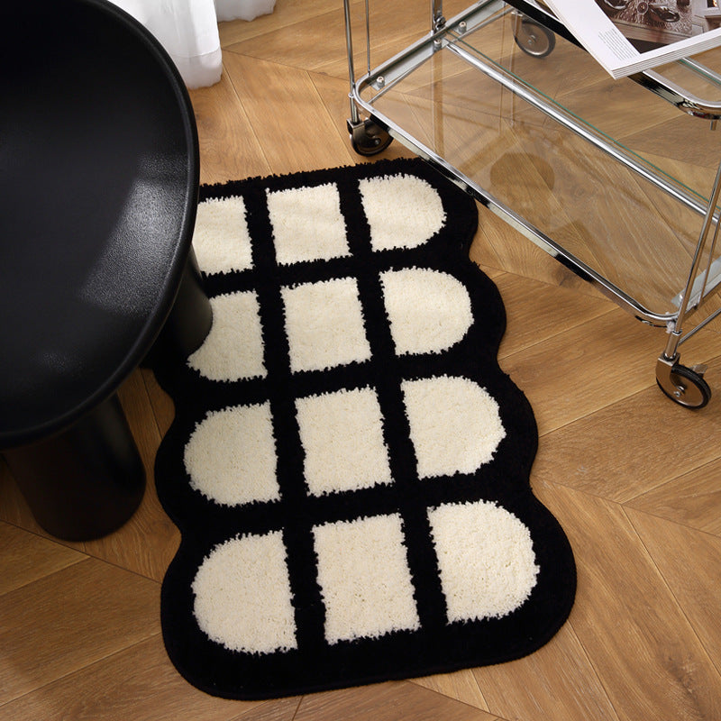 Textured Pillow-Edge Bath Mat