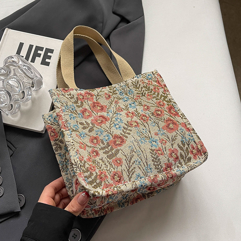 Floral Printed Shopping Tote Bag