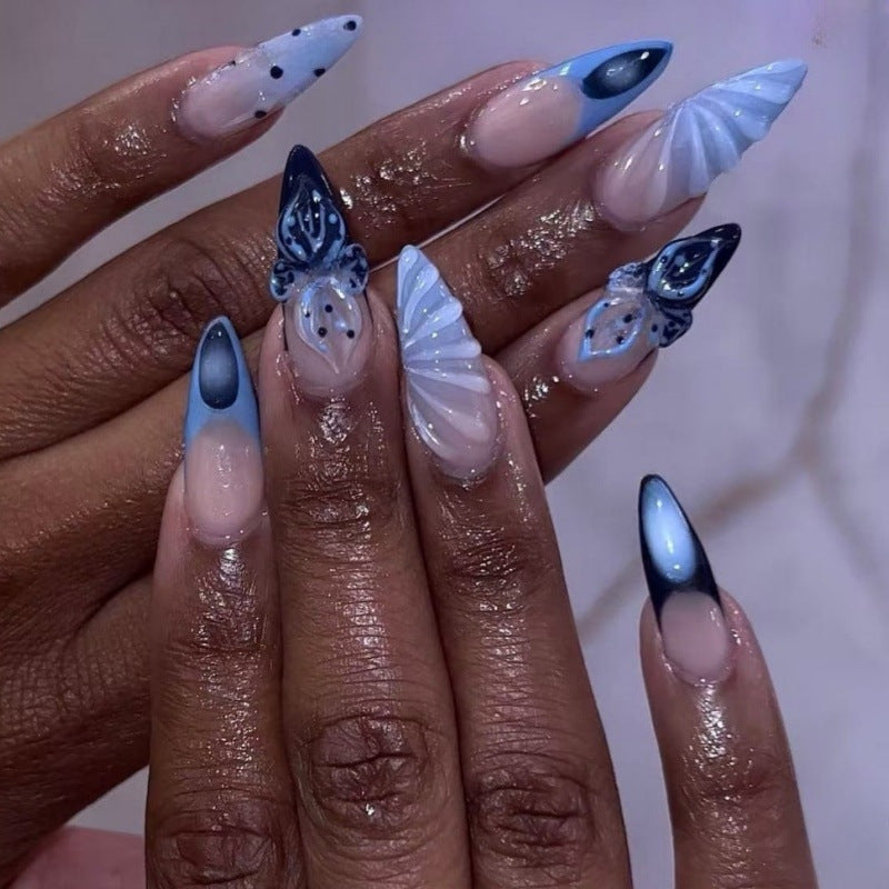 DIY Artistic Press-On Nail Set Stornfield