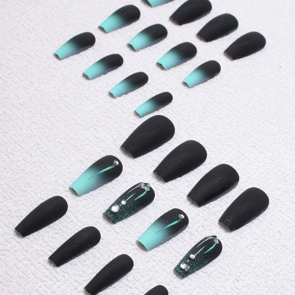 Matte Ombre Press-On Nail Design Stornfield