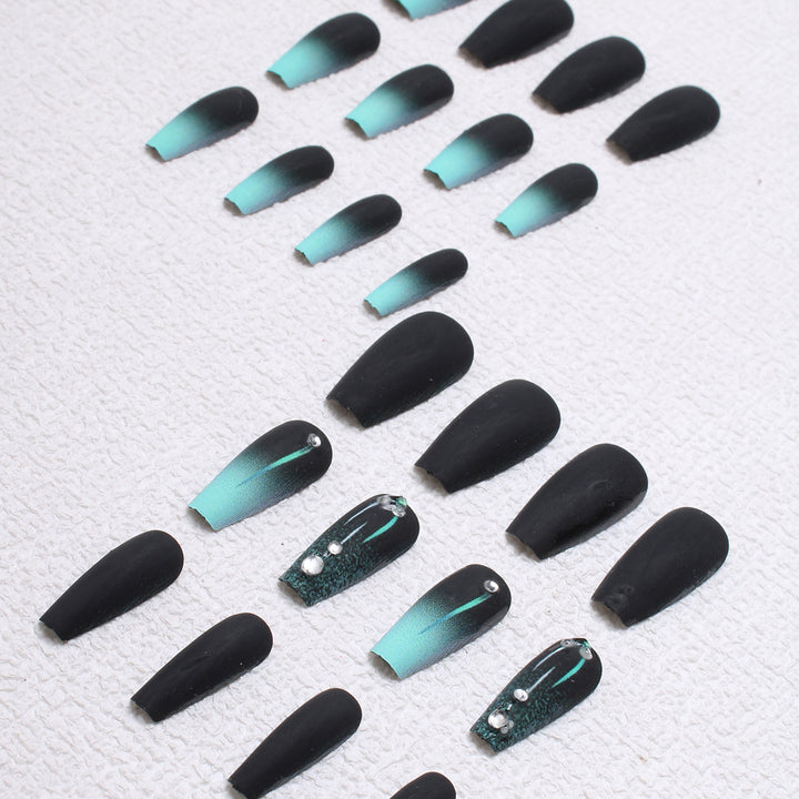 Matte Ombre Press-On Nail Design Stornfield