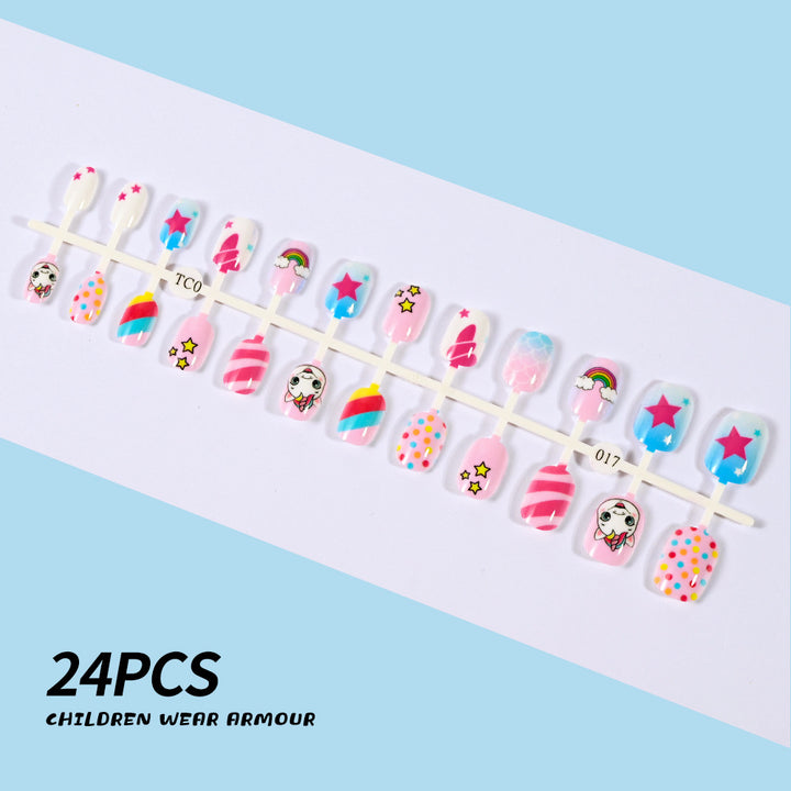 Children's Fun Holiday-Themed Fake Nail Set Stornfield