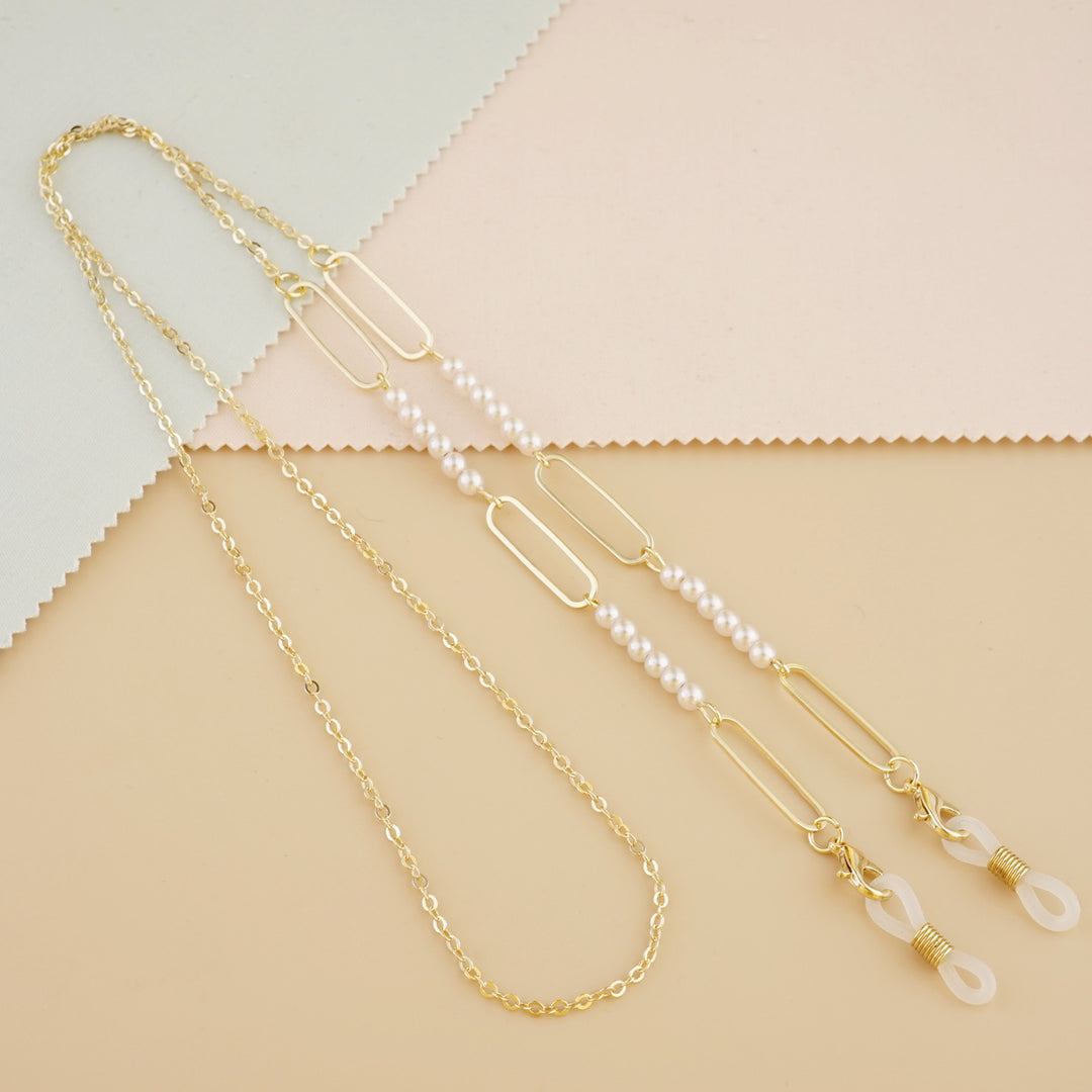 Elegant Pearl and Link Eyewear Chain Stornfield
