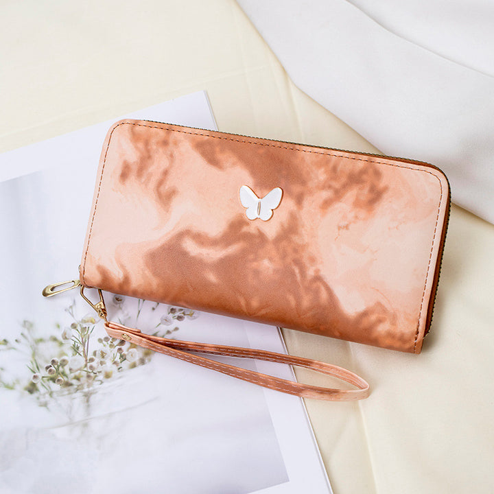 Elegant Butterfly-Embellished Wallet