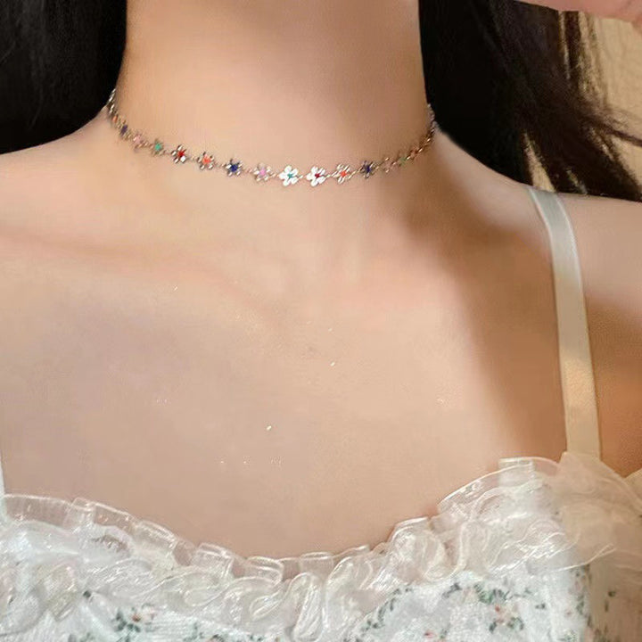 Floral Charm Choker Necklace Stornfield