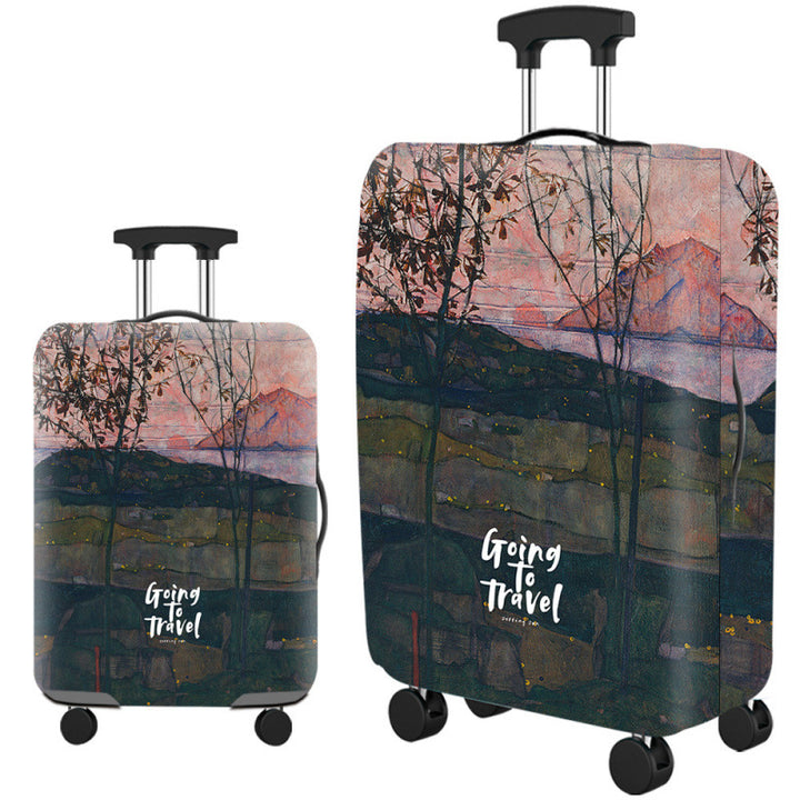Ladies hard-shell suitcase with playful dog motif Stornfield