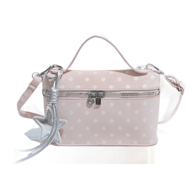 Structured Polka Dot Handbag