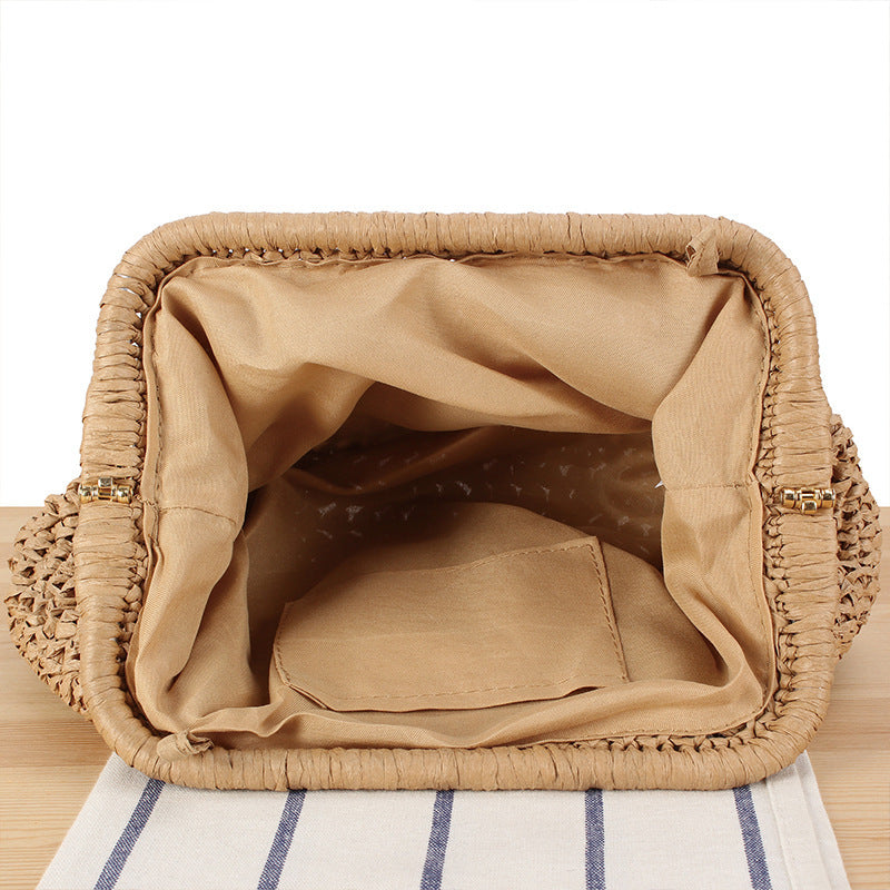Braided Clutch with Pearl Accent Stornfield