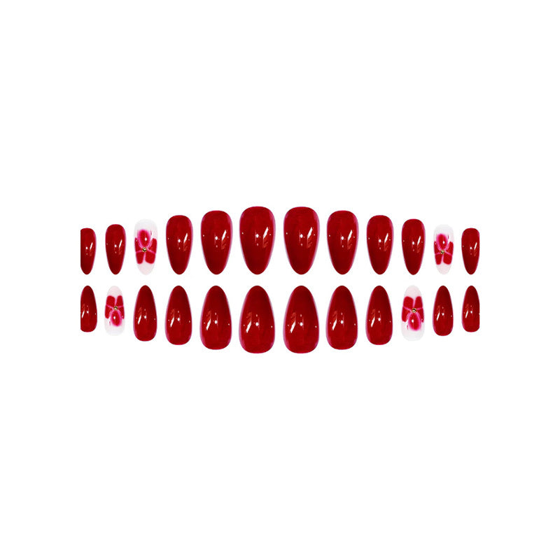 Elegant Floral Press-On Nail Art Extensions Stornfield 1787913949