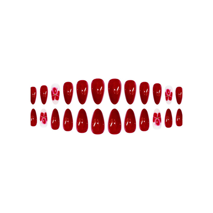 Elegant Floral Press-On Nail Art Extensions Stornfield 1787913949