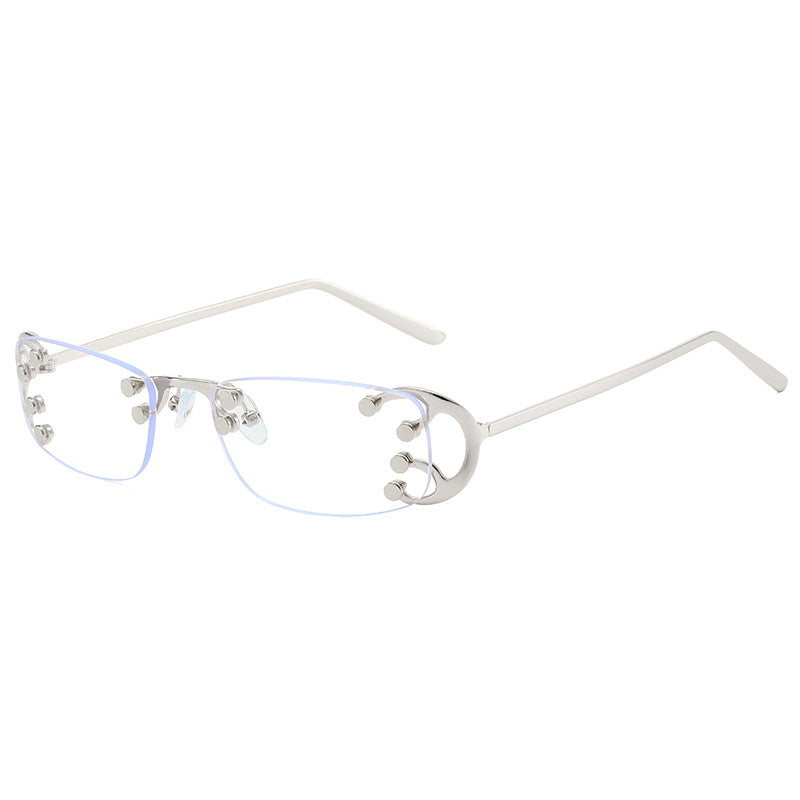 Women’s fashionable rectangular sunglasses with striking gold details Stornfield