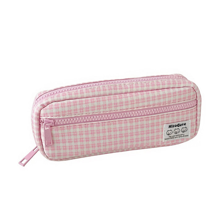 Stylish Gingham Checkered Pencil Case Stornfield