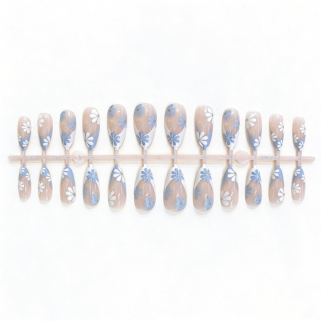 Floral Design Press-On Nail Set Stornfield