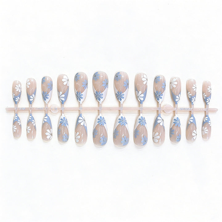 Floral Design Press-On Nail Set Stornfield