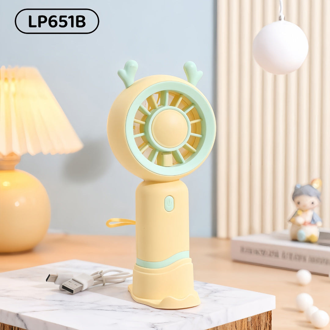 Ladies Portable Mini Handheld Fan with Cat Ears Stornfield