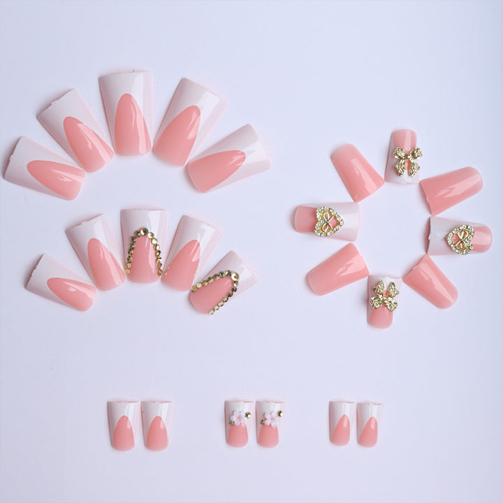 Artificial nails with elegant jewelry design Stornfield