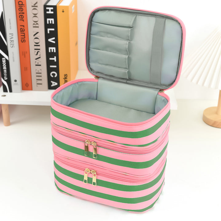 Stylish cosmetic organizer with multiple compartments Stornfield