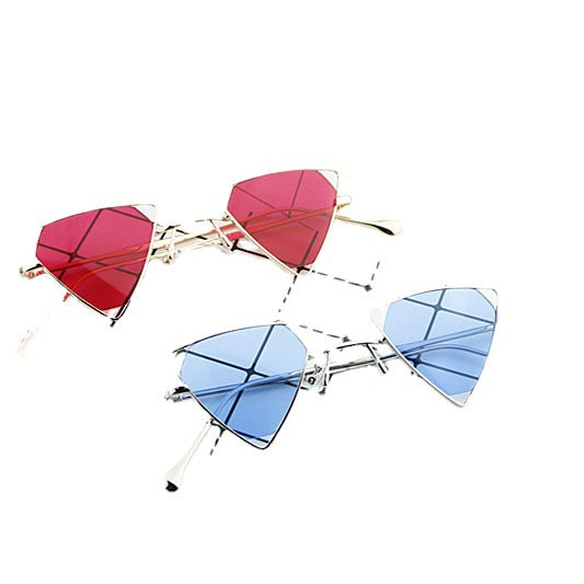 Ladies geometric sunglasses with elegant metal frame Stornfield