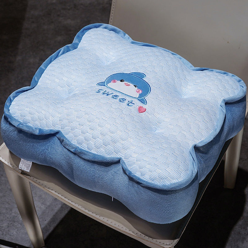 Plush comfort seat cushion with cute animal motif Stornfield