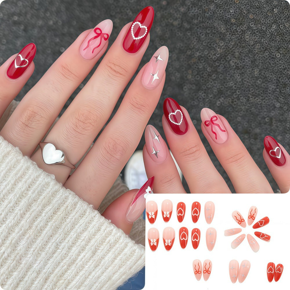Artistic Heart Motif Art Nails Stornfield