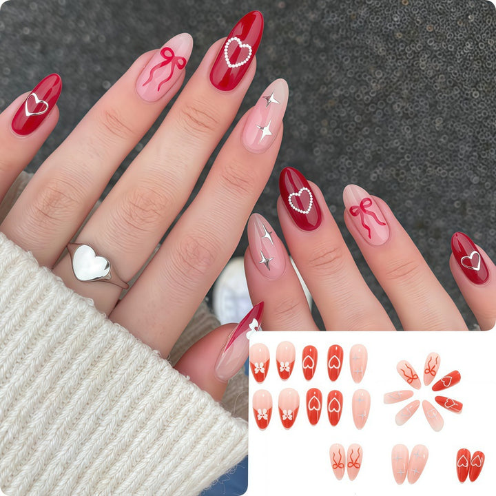 Artistic Heart Motif Art Nails Stornfield