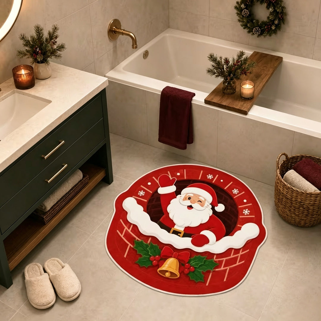 Santa Claus Shaped Home Entrance Mat