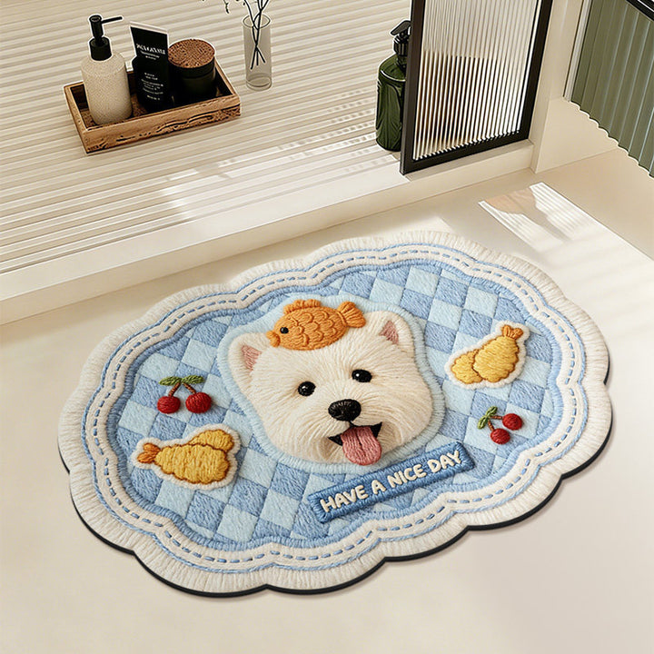Creative Cat-Themed Bath Mat for Bathroom