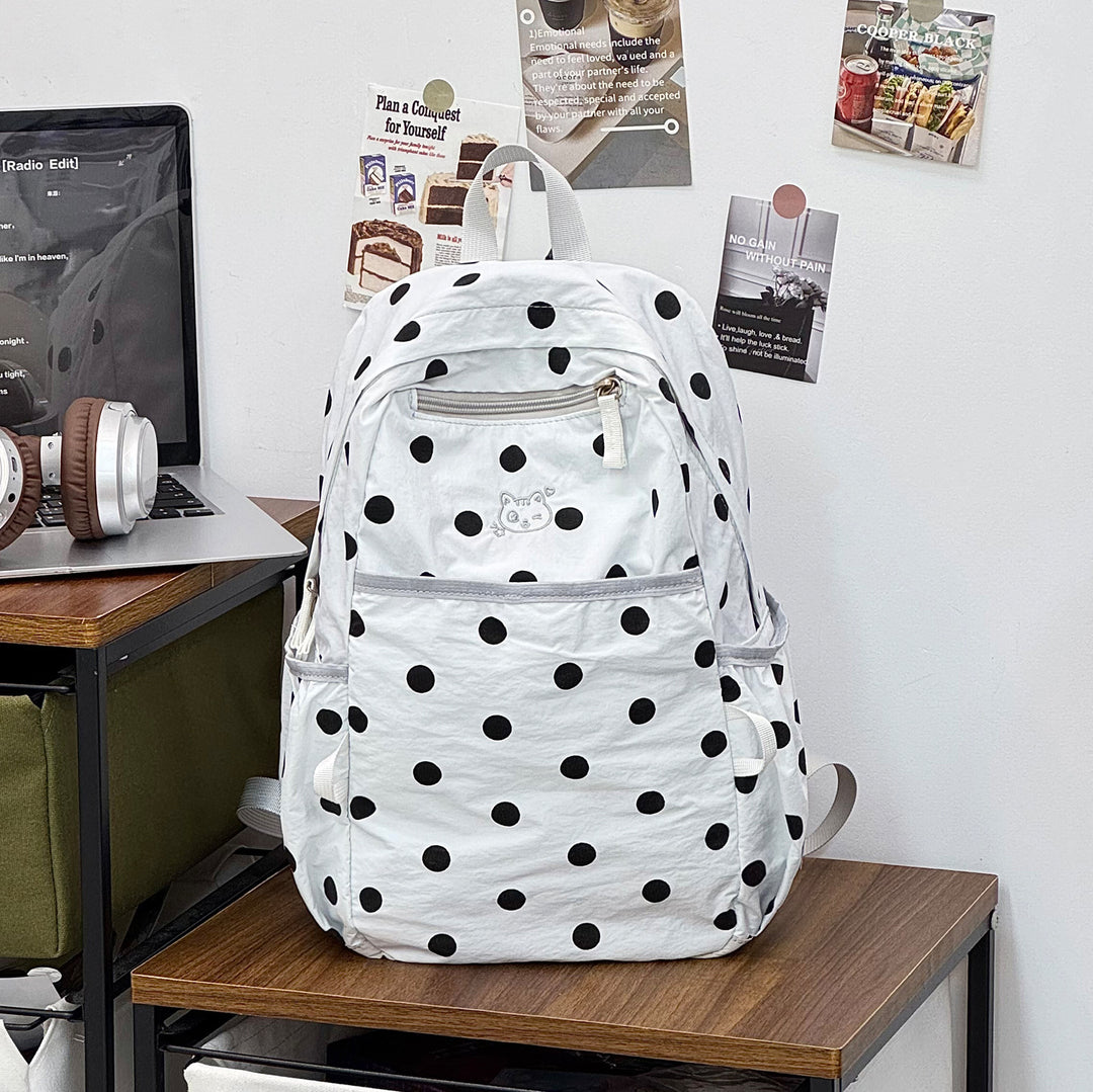 Stylish Polka Dot Casual Backpack Stornfield 1791205343