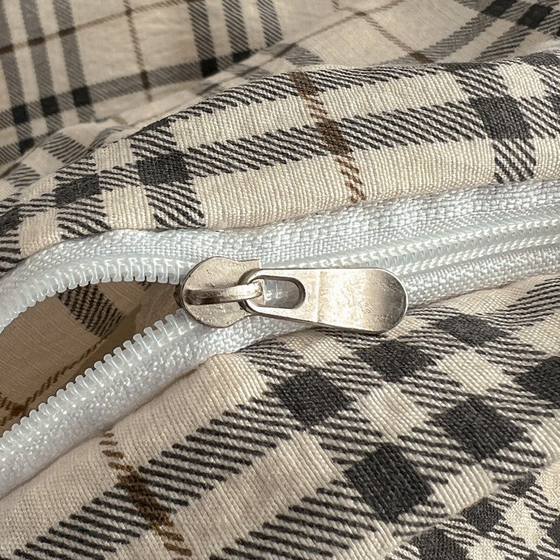 Premium Plaid Cotton Comforter Set