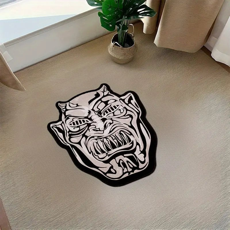 Alien Skateboard Themed Area Rug