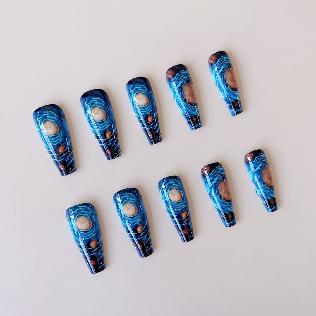 Creative Nail Art Set with Galactic Design Stornfield