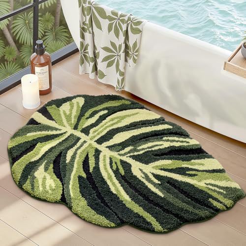 Monstera Leaf Shaped Area Rug Stornfield
