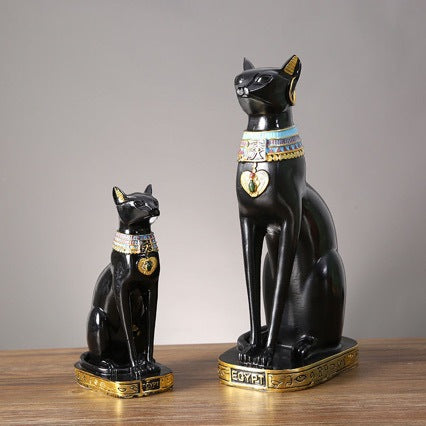Antique Egyptian Cat Figures Stornfield