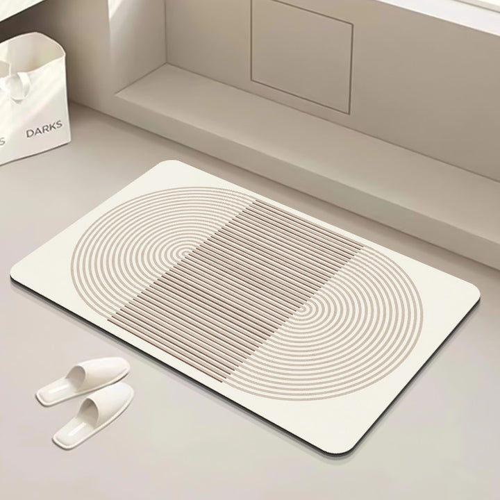 Modern Geometric Bath Mat Stornfield
