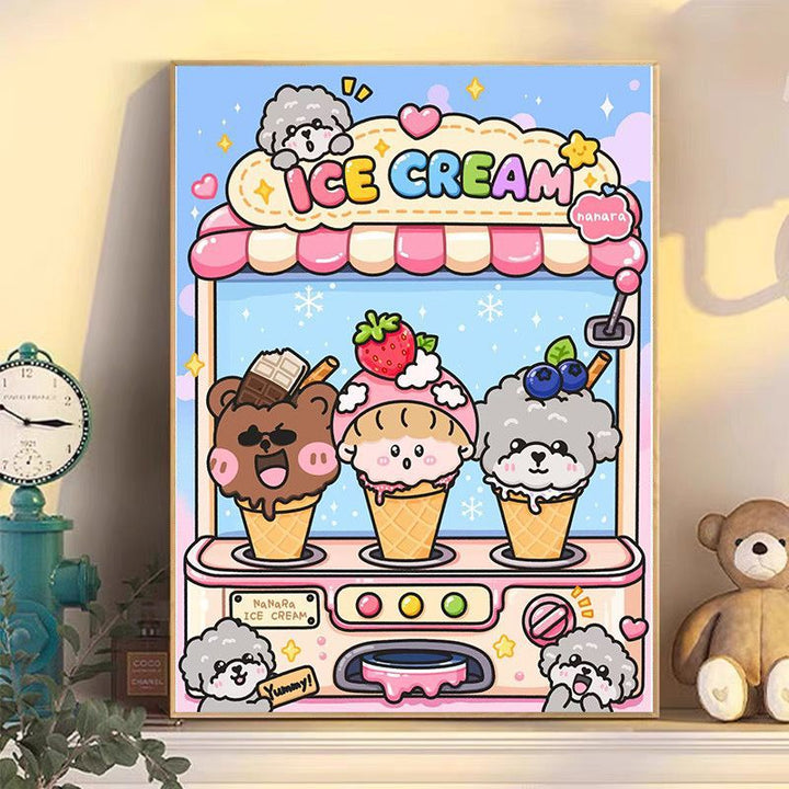Cute Ice Cream-Themed Wall Art Stornfield