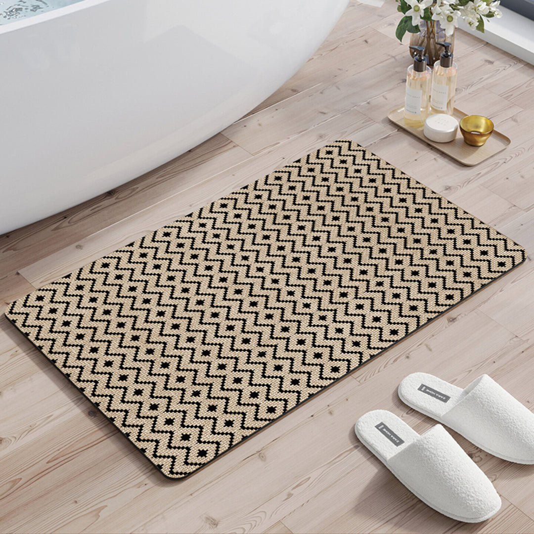 Geometric Pattern Bath Rug
