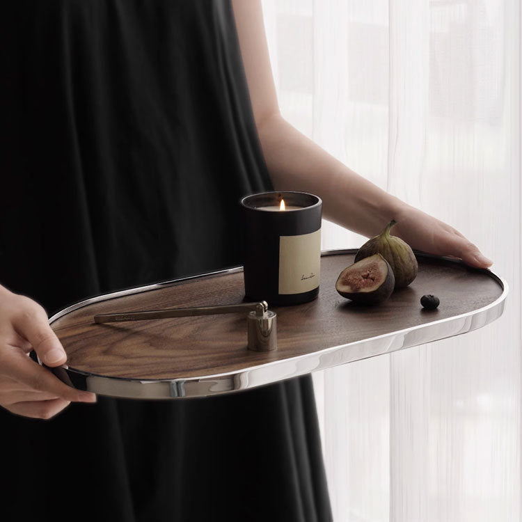 Elegant Oval Serving Tray