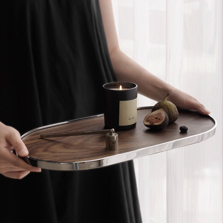 Elegant Oval Serving Tray