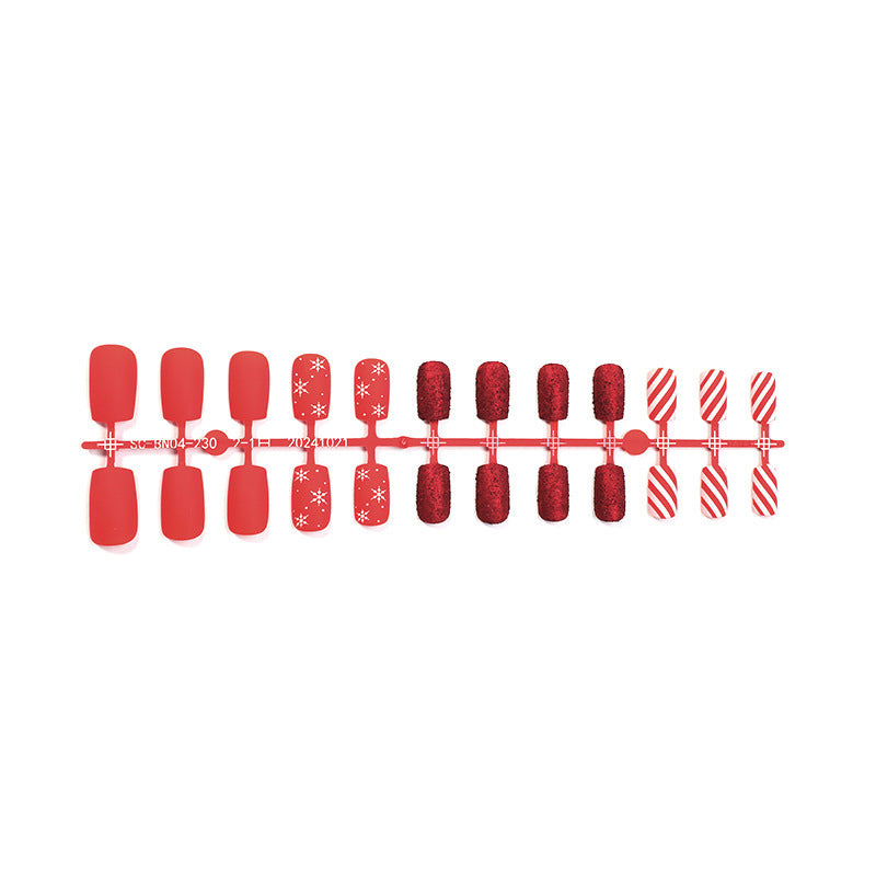 Stylish artificial nail set with versatile festive designs Stornfield