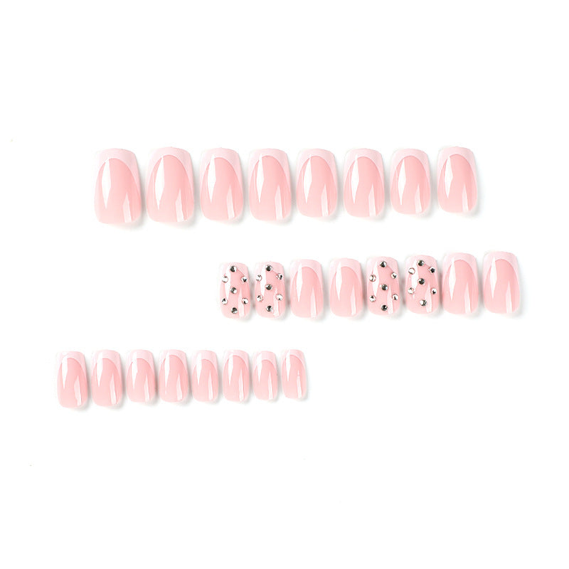 Artful Nail Extensions with Glamorous Rhinestone Decorations Stornfield
