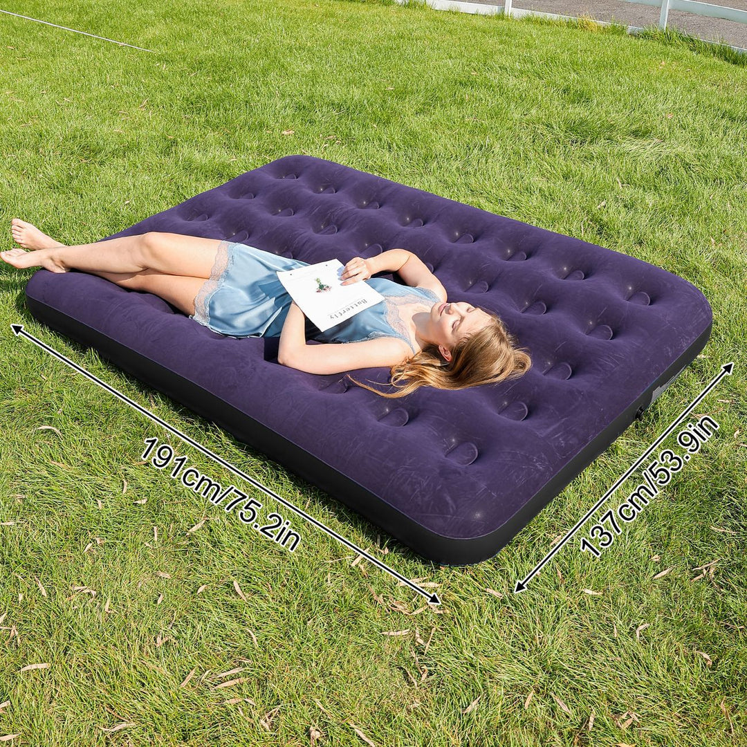 Ladies Inflatable Luxury Air Mattress with Soft Velours Surface Stornfield