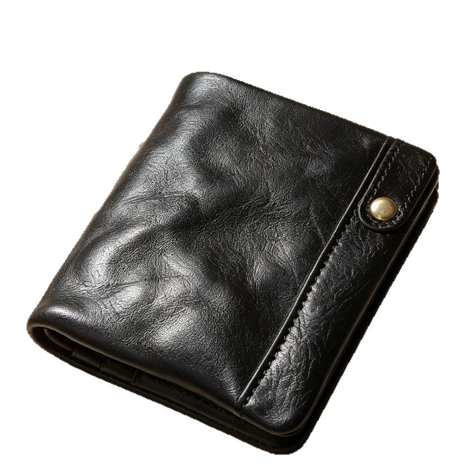 RFID-Blocking Leather Card Wallet