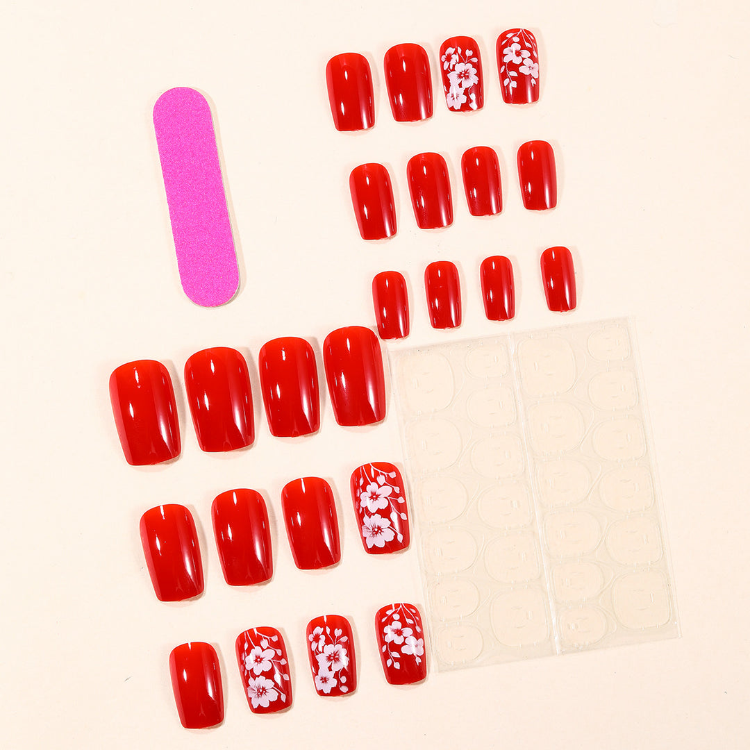 Floral Acrylic Nail Art Extensions Stornfield 1789713260