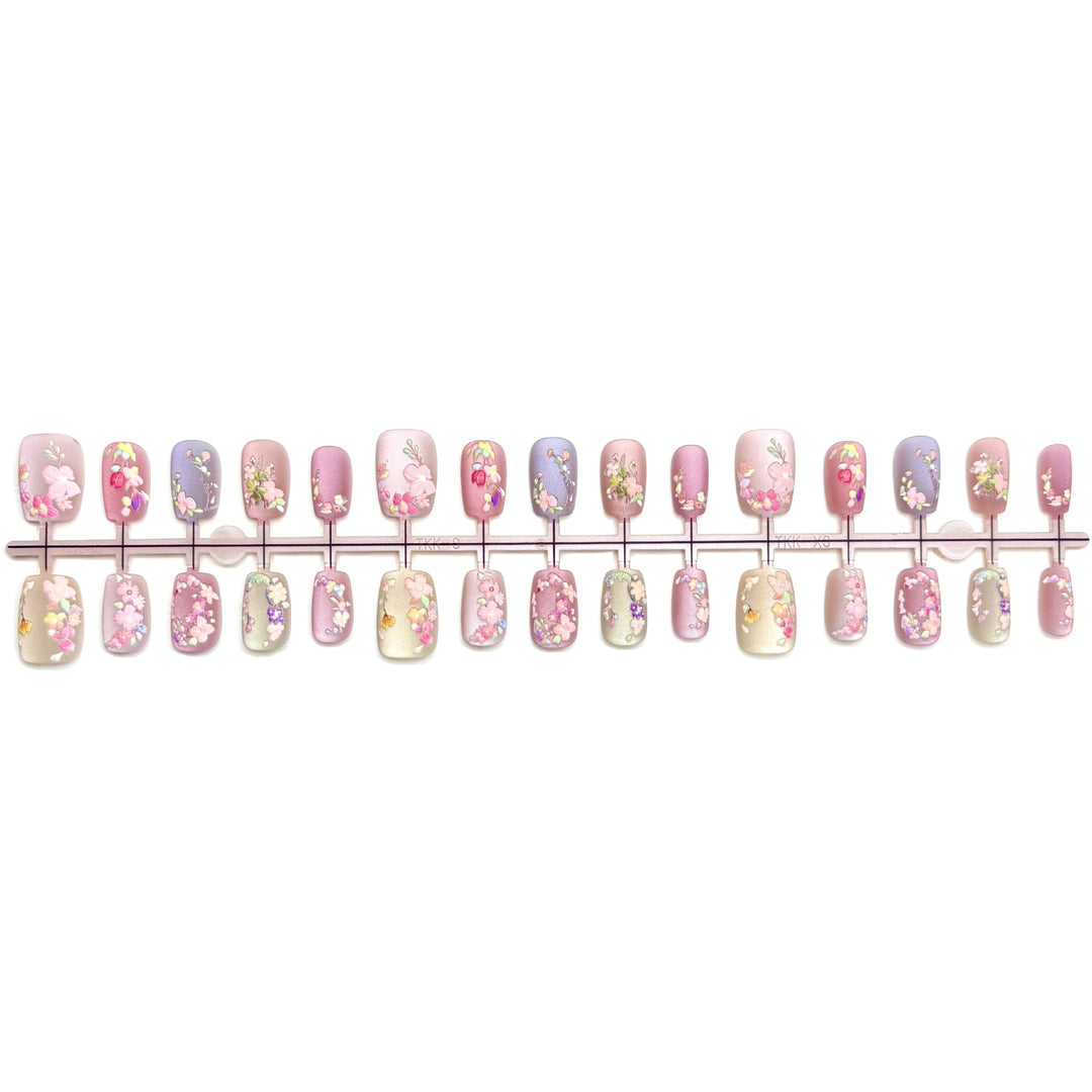 Floral Embellished Press-On Nail Collection