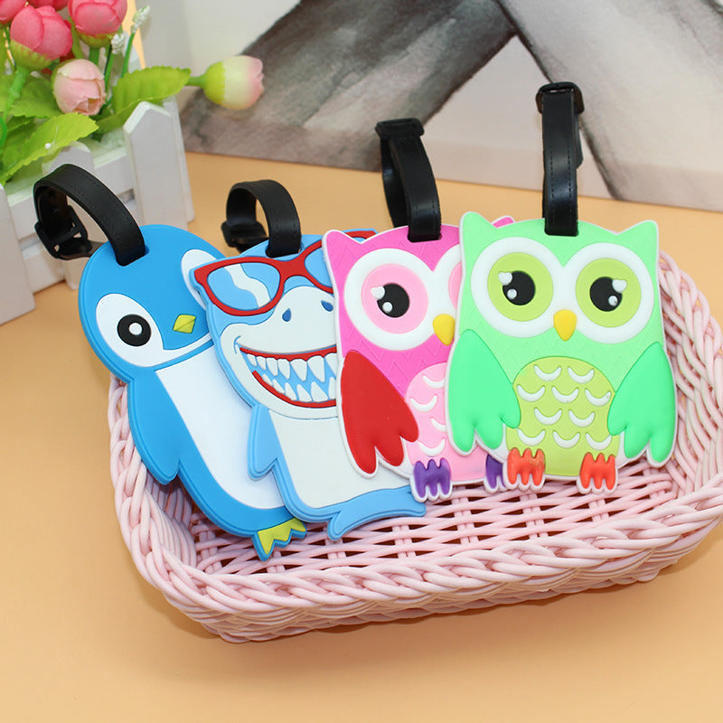Unisex luggage tag in cute penguin design Bowlift