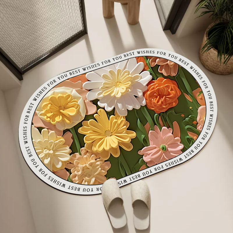 Oval Decorative Bath Mat