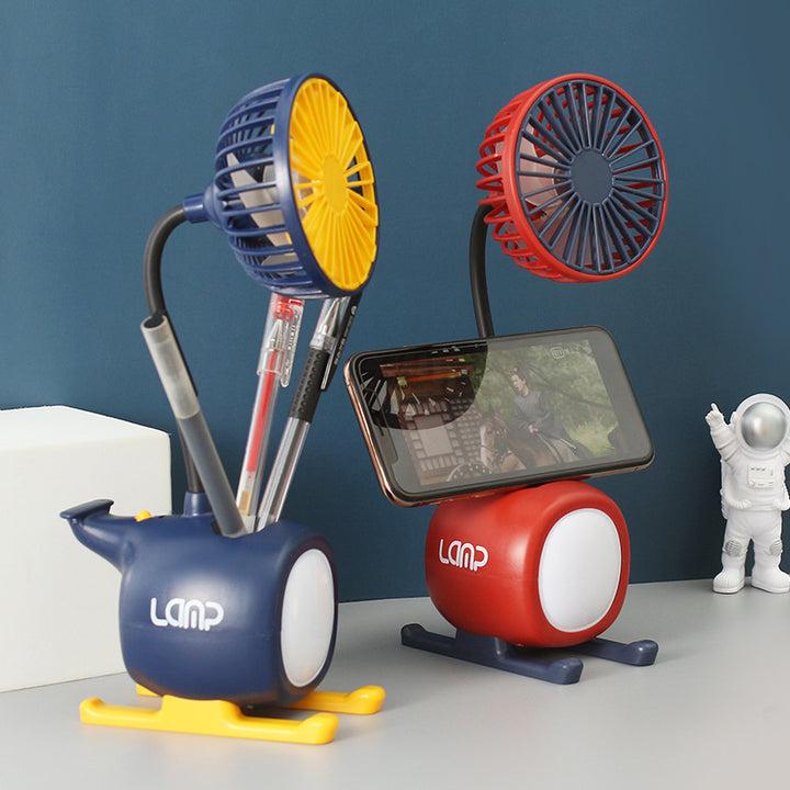 Women's multifunctional USB desk lamp with fan Stornfield